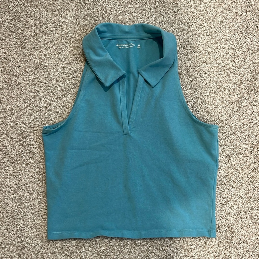 Abercrombie & Fitch Blue Crop Top